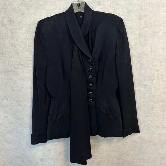 Dan Millstein New York Paris Vintage Dark Navy Blue Double Breasted Blazer - Picture 2 of 14